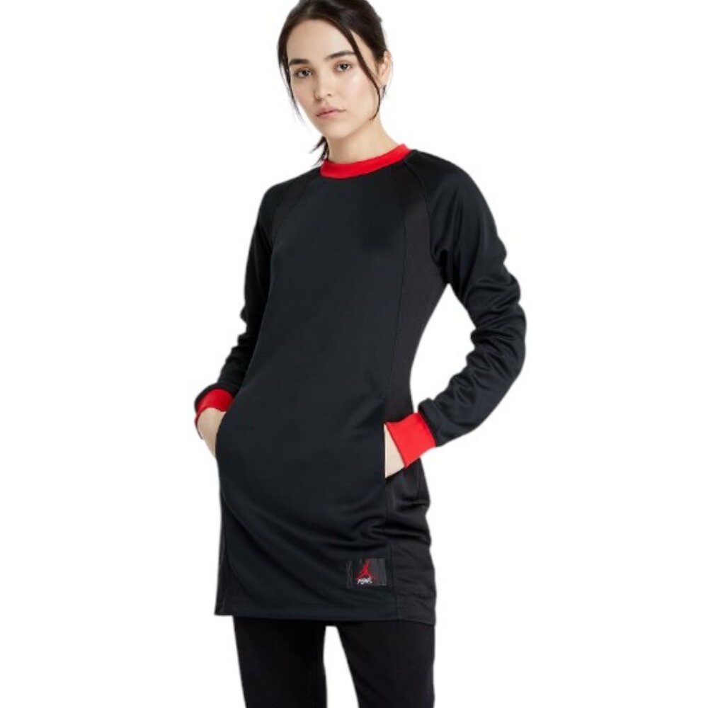 Jordan black long sleeve dress size S